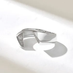 0.14CTW Lab Grown Diamond Chunky Twist Open Ring