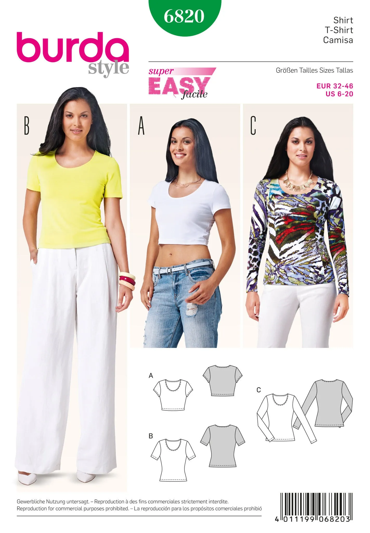 BD6820 Misses Tops | Easy