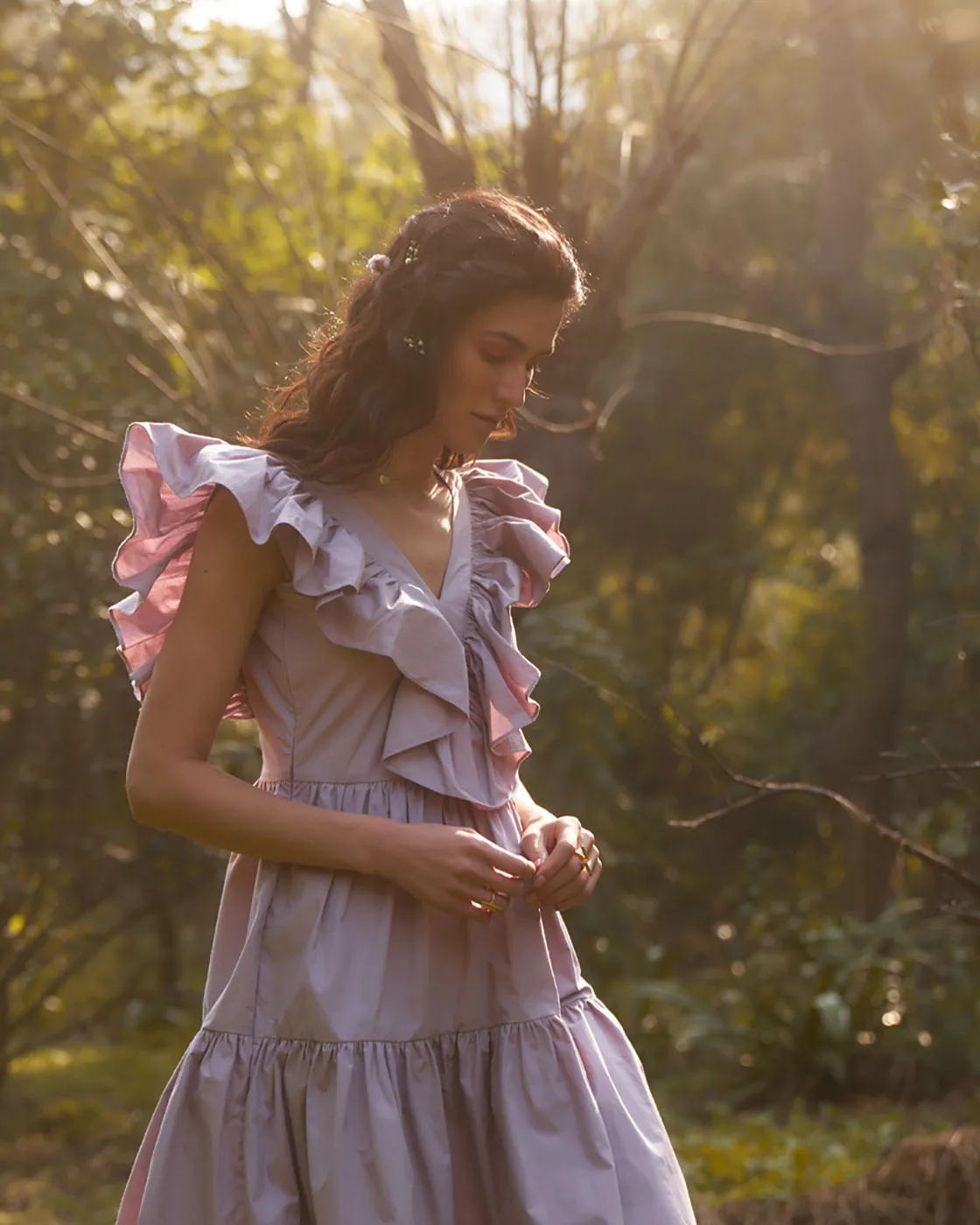 CANDYTUFT LAYERED MINI DRESS