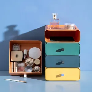 Colorful Stackable Makeup Storage Box