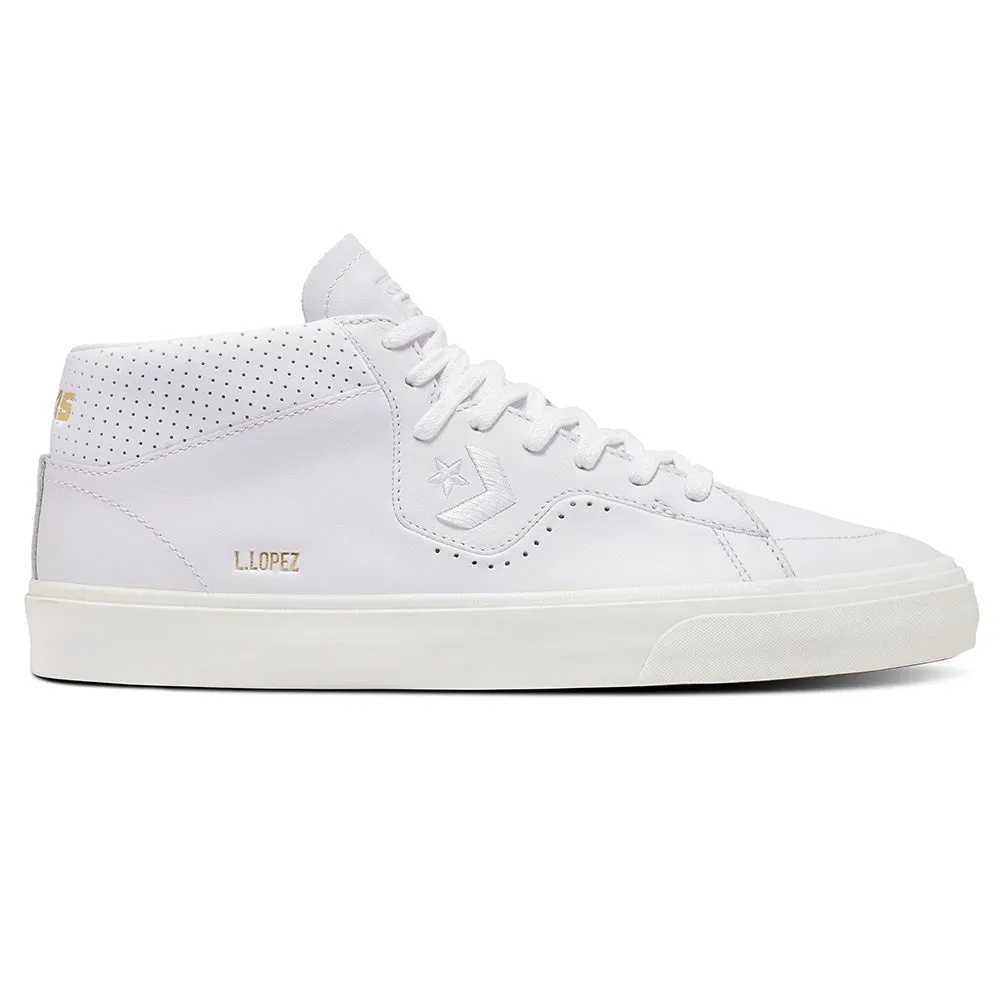 Converse CONS - Louie Lopez Pro Leather Mid (White/White/Egret)