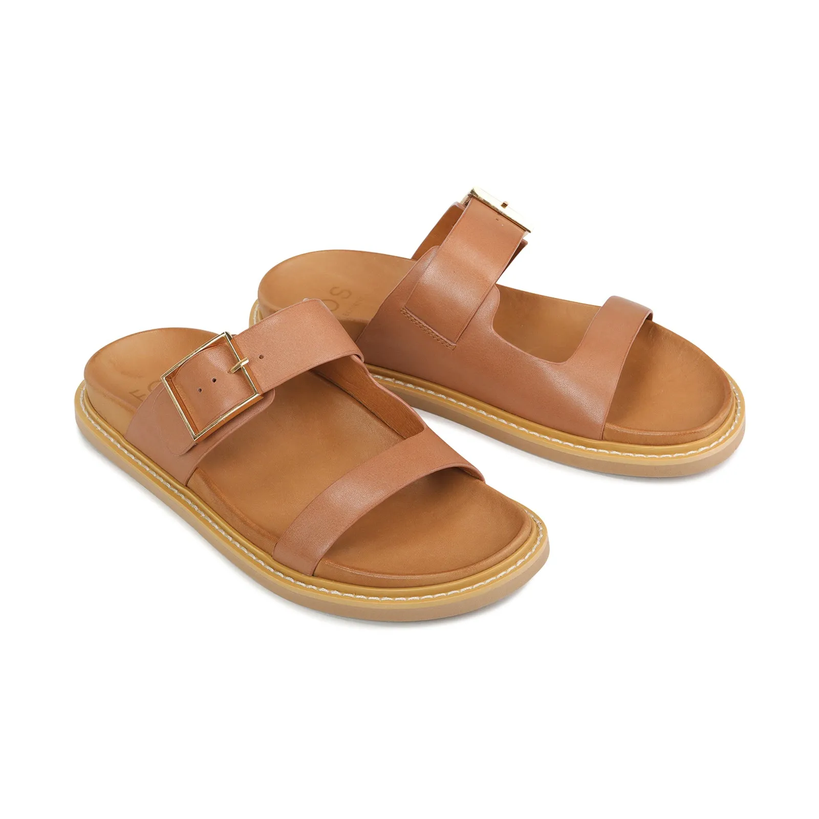 DEDRA SLIDES LEATHER