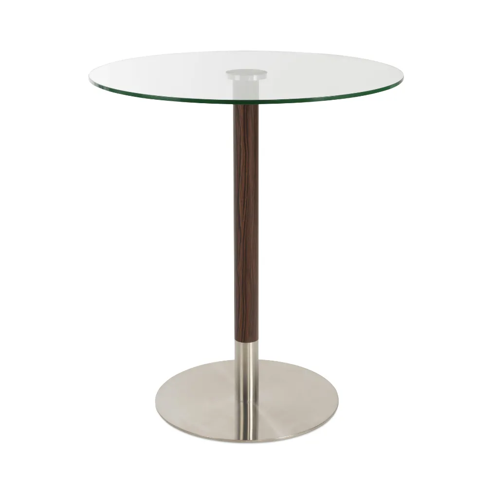 Glass Top Tango Round Bar Table