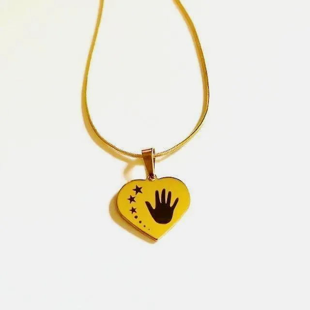 Hand & Stars Necklace