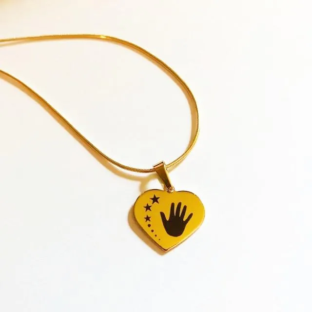 Hand & Stars Necklace