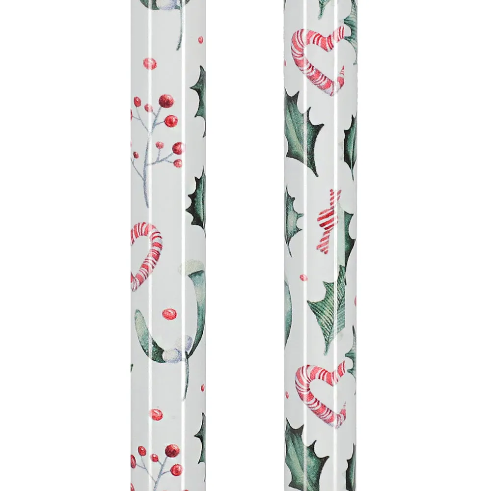 Holiday Cheer Designer Derby Adjustable Cane