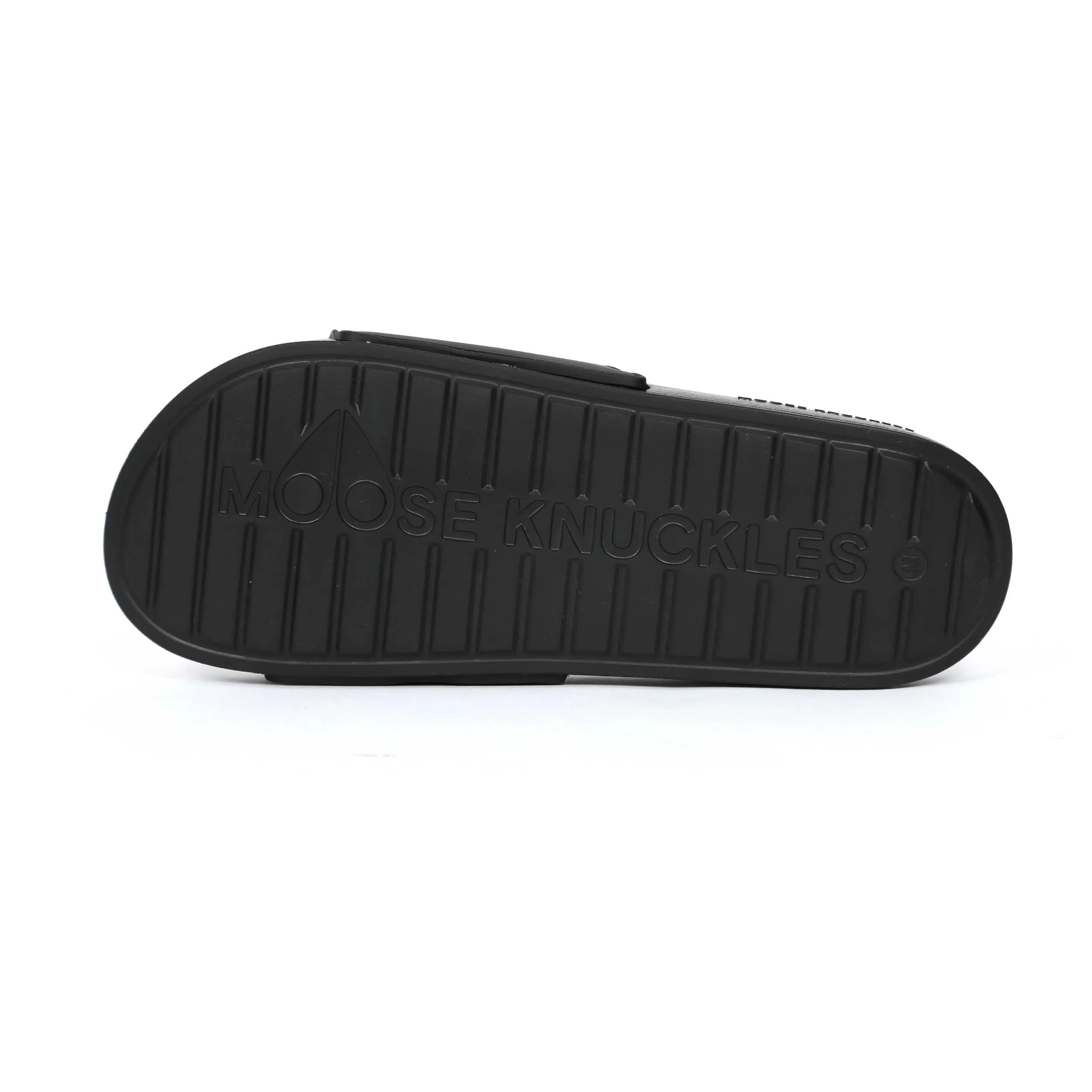 Moose Knuckles Logo Icon Sport Slide in Black