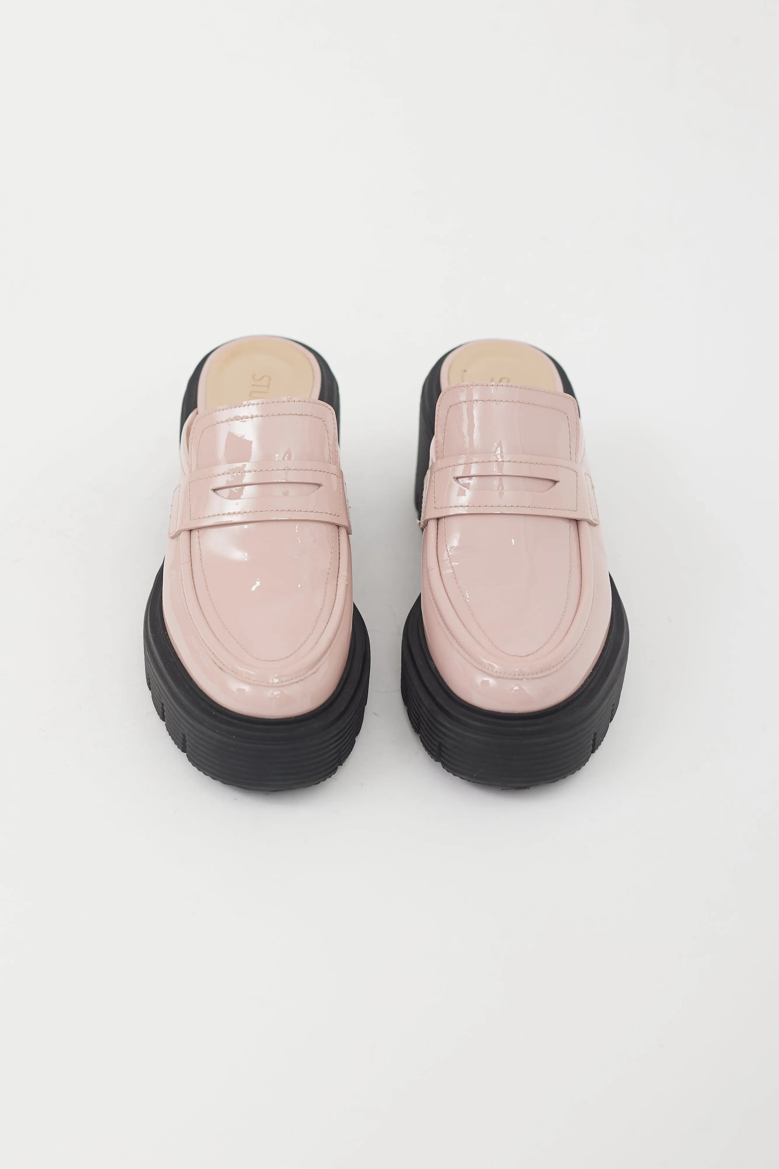 Pink Patent Leather Mule Loafer