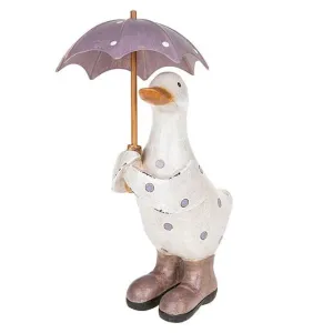 Polka Dot Brolly Duck Small Lilac