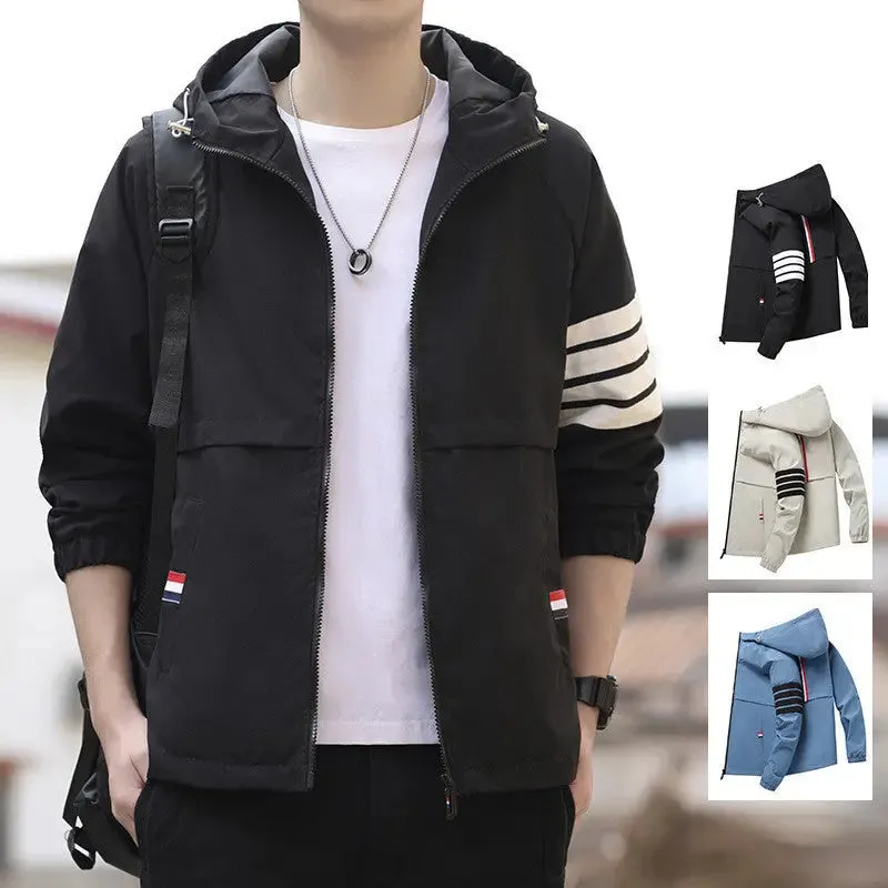 Trendy Men's Versatile Thin Cardigan Hoodie for Summer