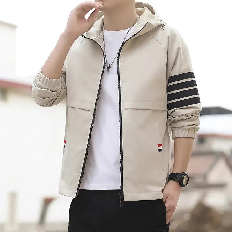 Trendy Men's Versatile Thin Cardigan Hoodie for Summer