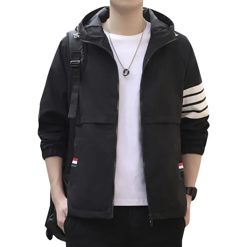 Trendy Men's Versatile Thin Cardigan Hoodie for Summer