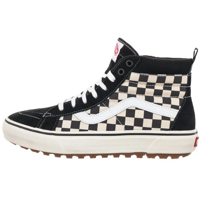 Vans Men's SK8 Hi Checkerboard MTE 1 Shoes - Black / White