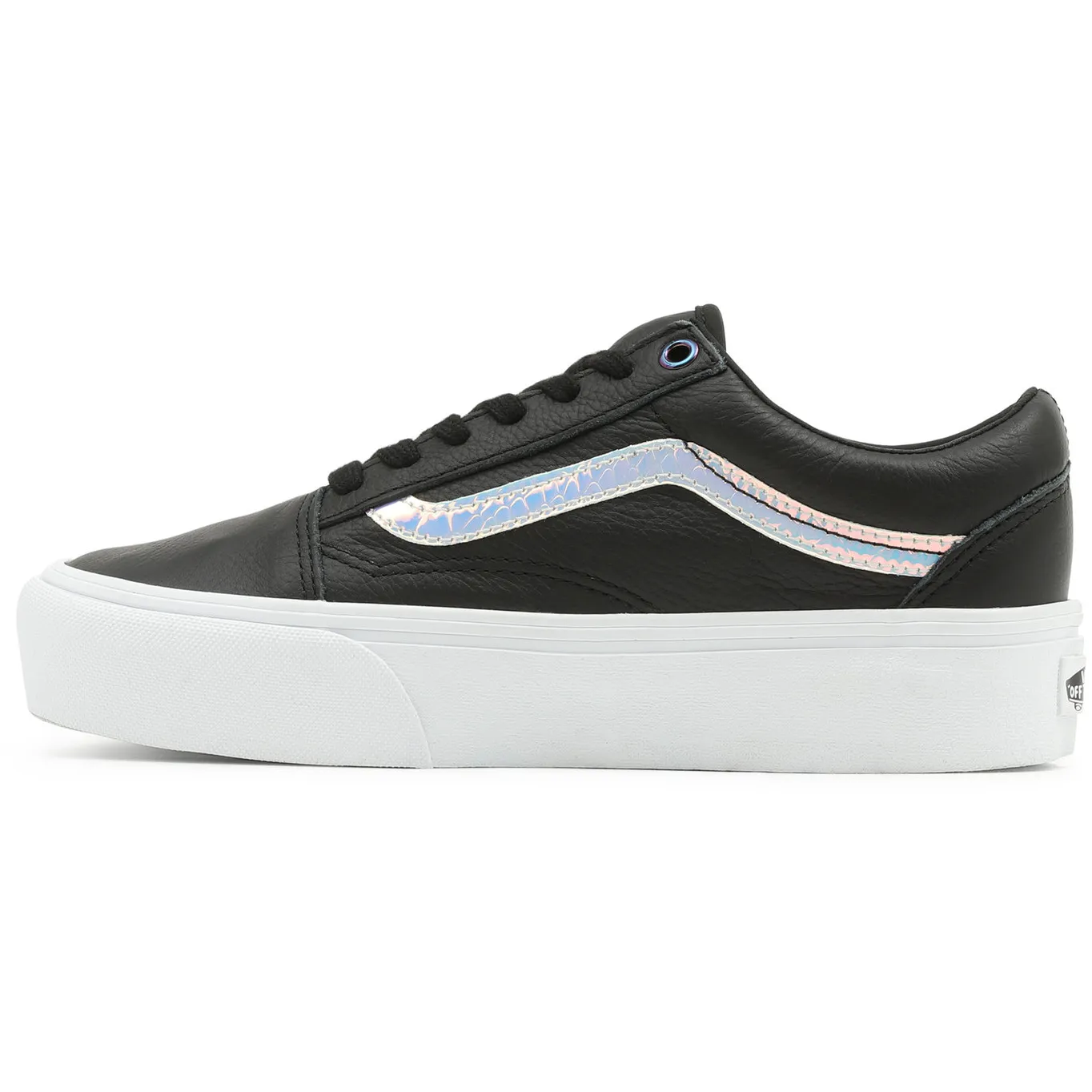 Vans Unisex Holo Sidestripe Old Skool Platform Shoes - Black / True White