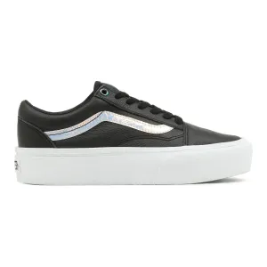 Vans Unisex Holo Sidestripe Old Skool Platform Shoes - Black / True White