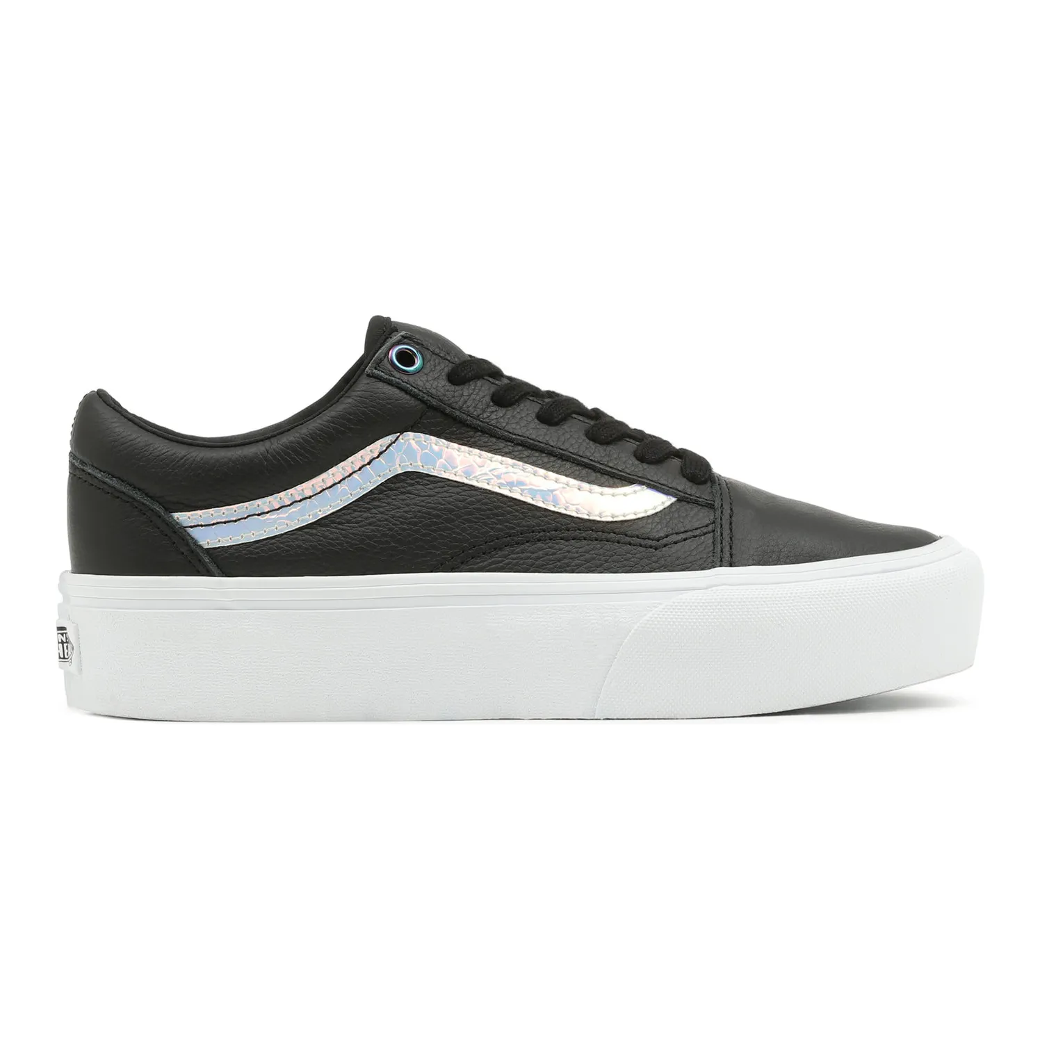 Vans Unisex Holo Sidestripe Old Skool Platform Shoes - Black / True White