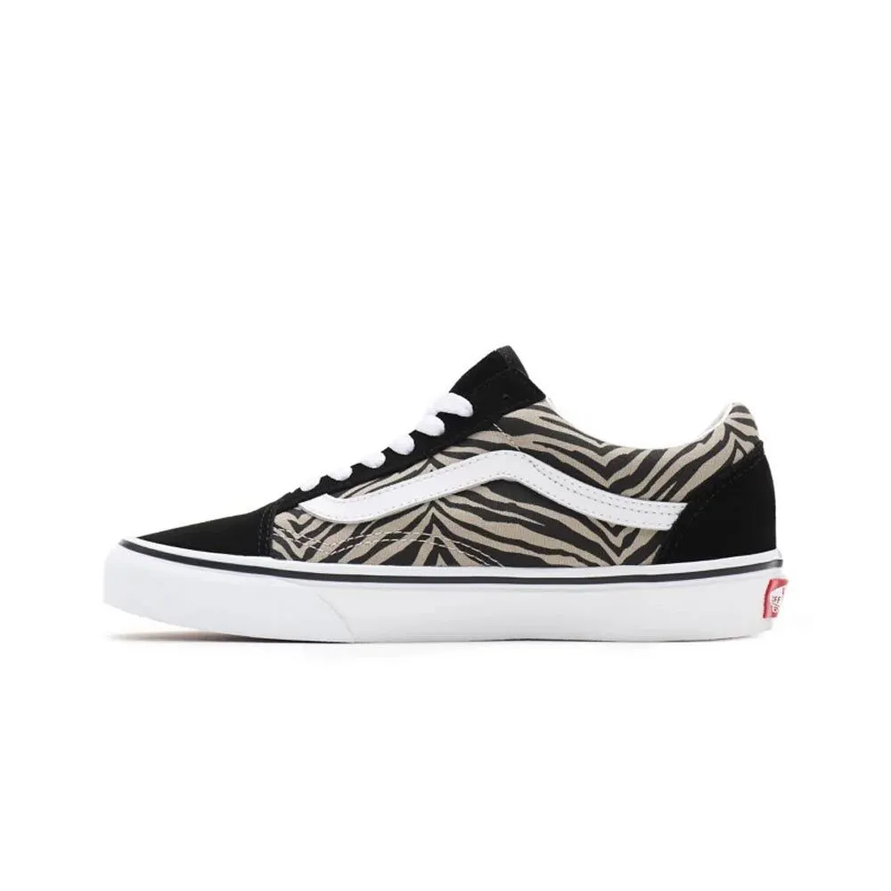 Vans Unisex Old Skool Safari Multi Shoes - Black / White / Cheetah