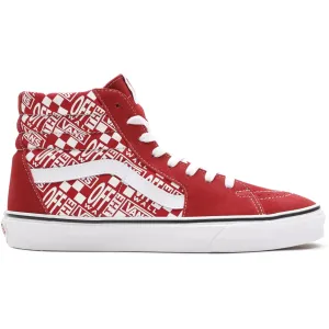 Vans Unisex Sk8 Hi "Off the Wall" Shoes - Red / White