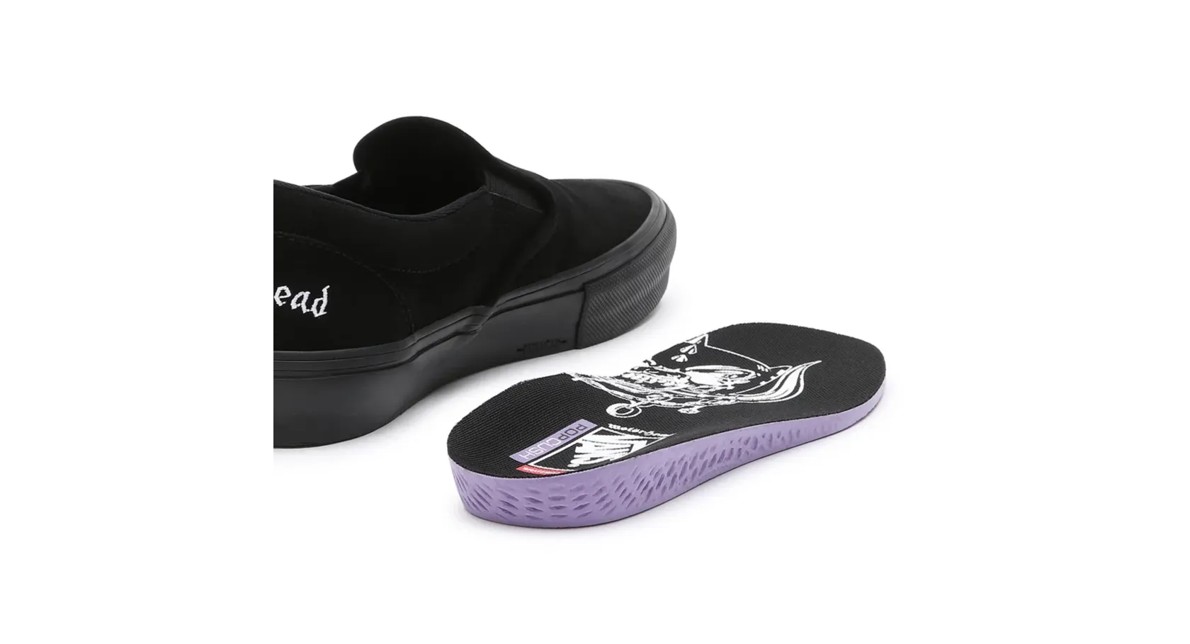 Vans X Motorhead Skate Slip On - Black/Black