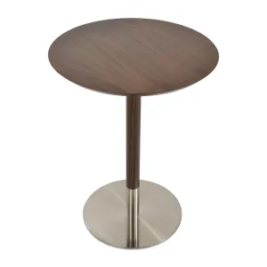 Wood Top Tango Round Bar Table